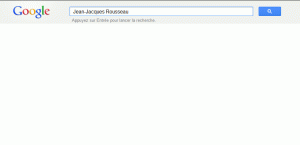 Capture d'écran de Google Suggest pour "Jean-Jacques Rousseau" du 8 juin 2012, à 12h37